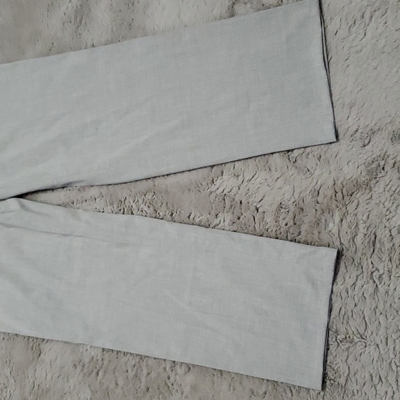 Light gray mid rise loose fit trousers - Picture 4 of 17